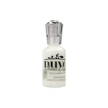 Nuvo Glitter Drops 1.1oz-White Blizzard