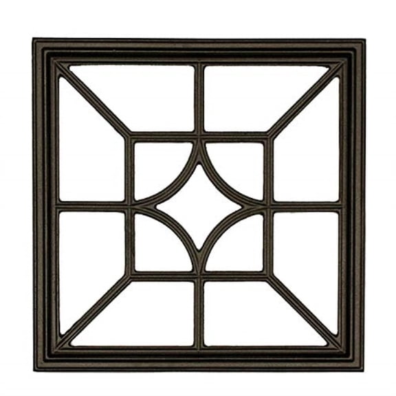 nuvo iron square decorative insert for fencing, gates, home, garden, acw54