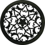 Nuvo Iron Decorative Insert for Fencing, Gates, Home, Garden - Round, 15  Diameter, Black
