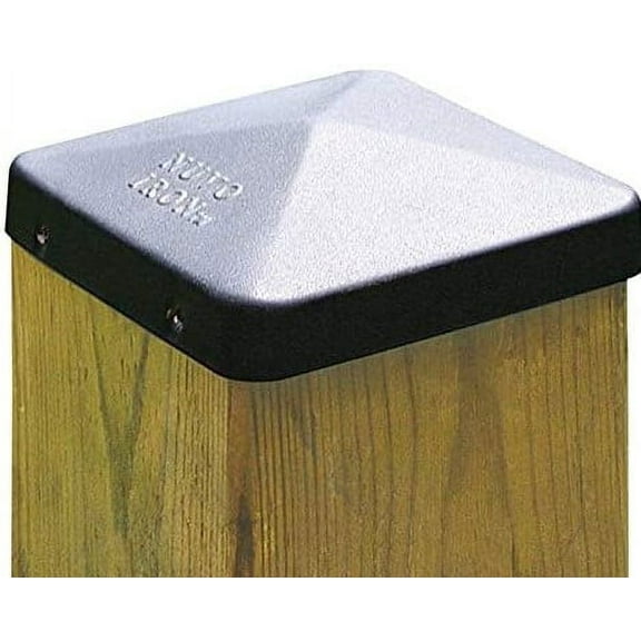 Nuvo Iron Eazy-Cap US-PCP12BLK Post Cap, Steel, Black, Powder-Coated