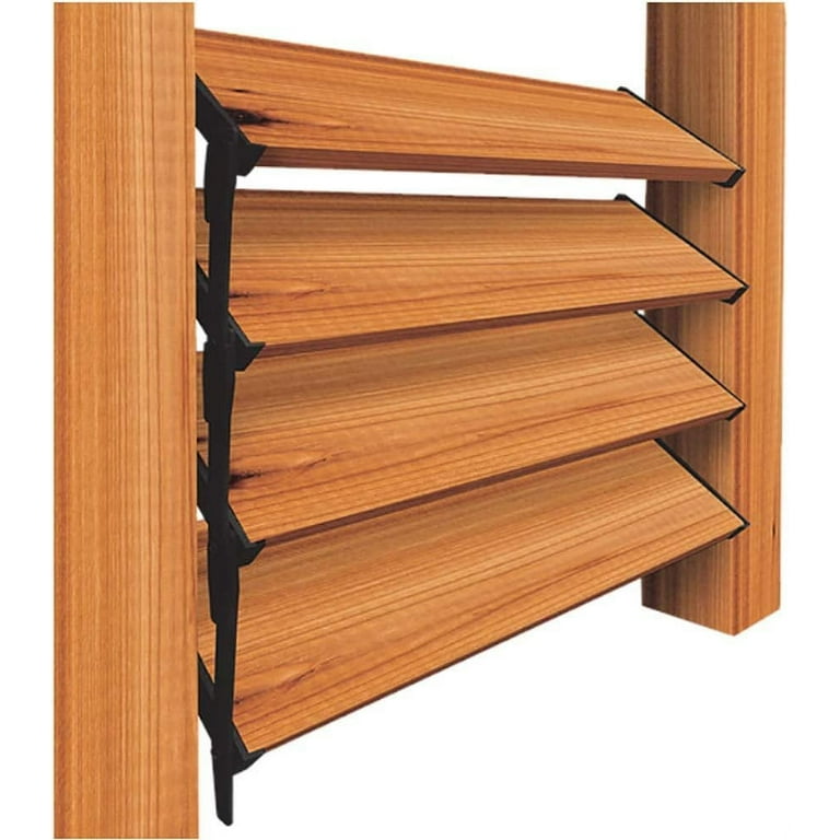 Nuvo Iron Black Louver Hardware System LSB48, Adjustable and