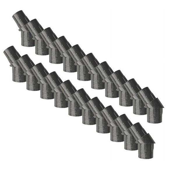 Nuvo Iron SRAR Connections-20 Pack installs one 10 Pack of Round balusters on Stair predrilled Holes Railing Adapter, Black