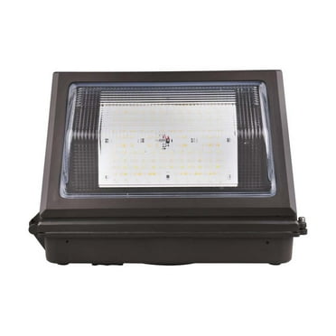 Nuvo LED Cutoff Wall Pack Bypassable Photocell Wattage & CCT Selectable 120-277v