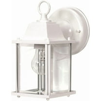 Nuvo 60-636 - 1 Light - 9" - Wall Lantern - Cube Lantern w/ Clear Beveled Glass