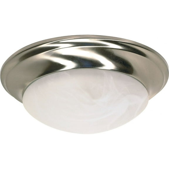 60/6009-Nuvo Lighting-1 Light Twist Lock Flush Mount-11.5 Inches Wide by 4.5 Inches High-Brushed Nickel Finish