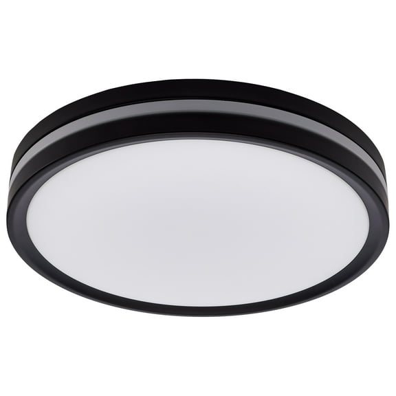 Nuvo Lighting 11 Inch Surface Mount with Night Light 5 CCT Selectable Matte Black Finish - Matte Black