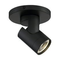 Nuvo Lighting 12 Watt LED Black Barrel Monopoint Spotlight Fixture - 3000K 36 Degree Beam Angle