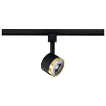 Nuvo Lighting 12 Watt LED Track Head Round 3000K Matte Black and Brushed Brass Finish