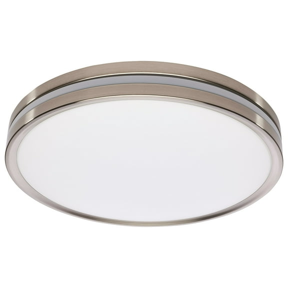 Nuvo Lighting 15 Inch Surface Mount with Night Light 5 CCT Selectable Brushed Nickel Finish - Brushed Nickel
