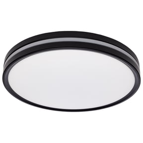 Nuvo Lighting 15 Inch Surface Mount with Night Light 5 CCT Selectable Matte Black Finish - Matte Black