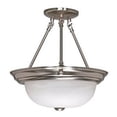 thumbnail image 1 of Nuvo 60-201 - 2 Light - 13" - Semi-Flush - Alabaster Glass, 1 of 2
