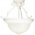 thumbnail image 1 of Nuvo Lighting 2 Light - 13" - Semi-Flush - Frosted Melon Glass, 1 of 2