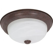 Nuvo 60-206 - 2 Light - 13" - Flush Mount - Alabaster Glass