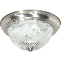 60/6023-Nuvo Lighting-2 Light Flush Mount-11.25 Inches Wide by 5 Inches High-Brushed Nickel Finish