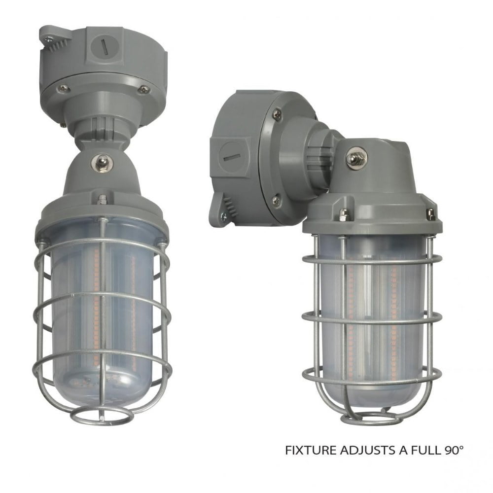 Nuvo 20W LED Outdoor Vaporproof Adjustable Light - Gray Finish