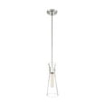 thumbnail image 1 of 60/6868-Nuvo Lighting-Bahari-1 Light Mini Pendant in Traditional Style-4 Inches Wide by 14 Inches High-Polished Nickel Finish, 1 of 4