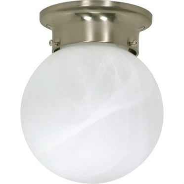 Nuvo Lighting 1 Light; 6 in.; Ceiling Mount; Alabaster Ball