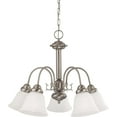 thumbnail image 1 of Nuvo Lighting 60/3290 Ballerina 5 Light 24" Wide Chandelier with Frosted White G, 1 of 2