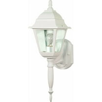 60/3453 Nuvo Lighting Briton-1 Light Outdoor Wall Lantern-6 Inches Wide by 18 Inches High-White Finish