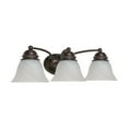 thumbnail image 1 of Nuvo Lighting 60-346 Empire - 3 Light - 21 in. - Vanity - with Alabaster Glass Bell Shades, 1 of 30
