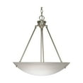 thumbnail image 1 of Nuvo 60-370 - 3 Light - 23" - Pendant - Alabaster Glass Bowl, 1 of 7