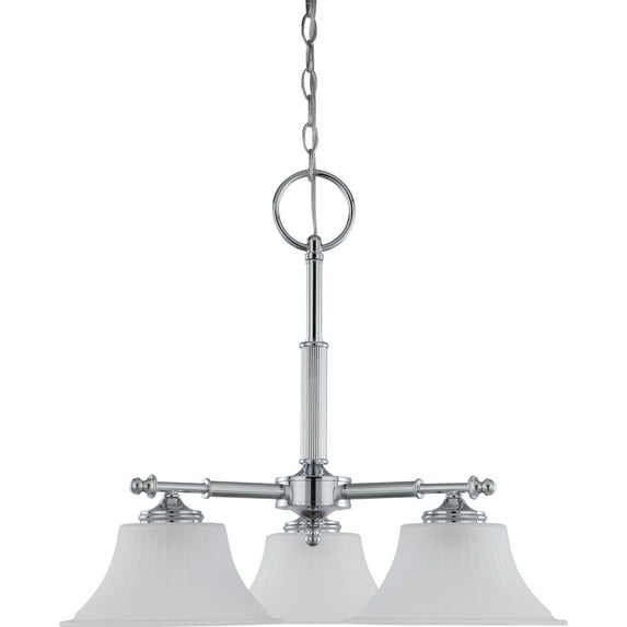 Nuvo 60-4273 - Teller - 3 Light Dinette Fixture w/ Frosted Etched Glass