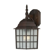 Nuvo Lighting 60/4905 Adams Single-Light Wall Lantern with Frosted Glass Panels