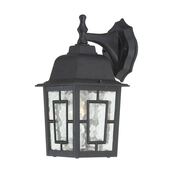 Nuvo Lighting 60/4923 Banyon Single-Light Wall Lantern with Clear Water Glass Pa