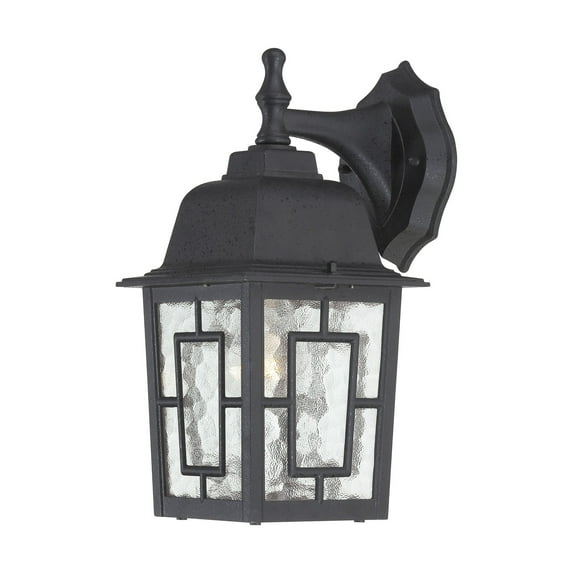 Nuvo Lighting 60/4923 Banyon Single-Light Wall Lantern with Clear Water Glass Pa