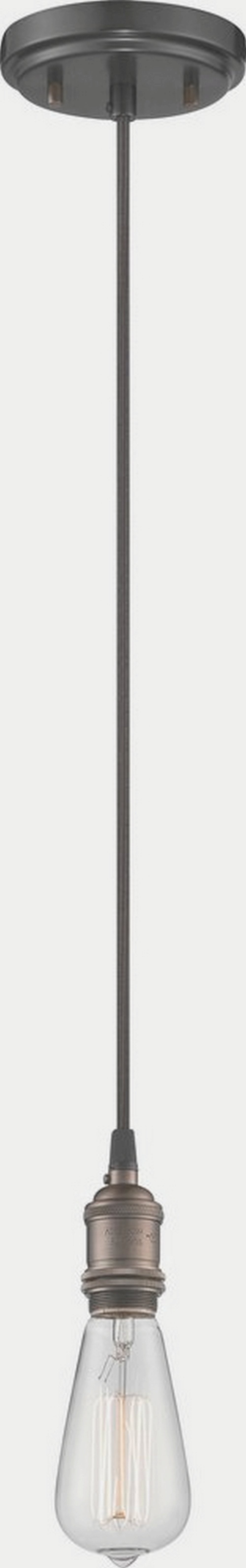 Rustic Bronze Vintage Pendant Light 4.88"W x 8"H
