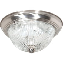 Nuvo Lighting Traditional Two-Light Flush Mount Ceiling Fixture - Polished Brass Finish