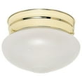 thumbnail image 1 of 60/6030-Nuvo Lighting-1 Light Small Mushroom Flush Mount-6 Inches Wide by 5 Inches High, 1 of 4