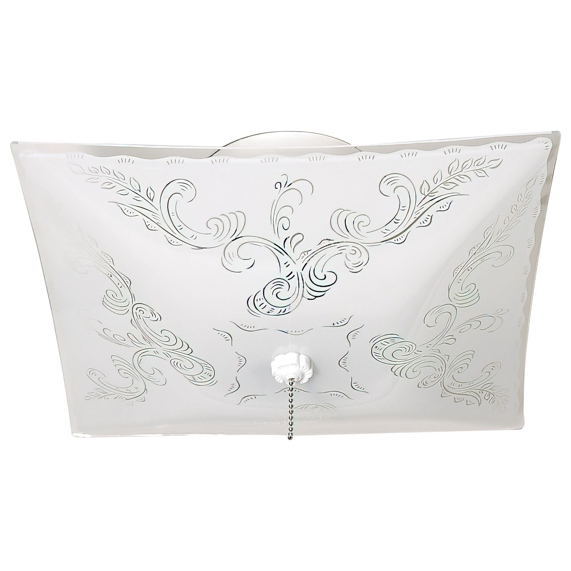 60/6113-Nuvo Lighting-2 Light Square Flush Mount with Pull Chain-11.75 Inches Wide by 4.75 Inches High