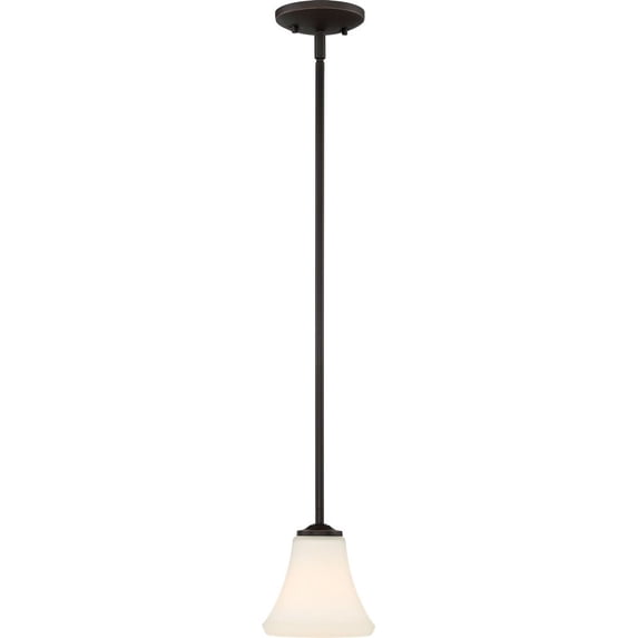 60/6313-Nuvo Lighting-Fawn-One Light Mini-Pendant-6 Inches Wide by 6.75 Inches High-Mahogany Bronze Finish