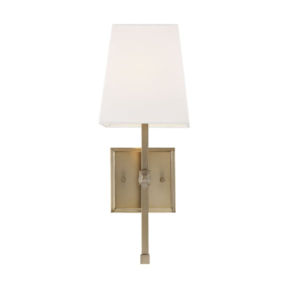 Highline 1 - Light Burnished Brass/White Wall Sconce