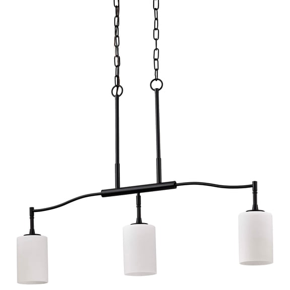 Nuvo Lighting 60/8218 Liam 3 Light 36" Wide Linear Pendant - Black