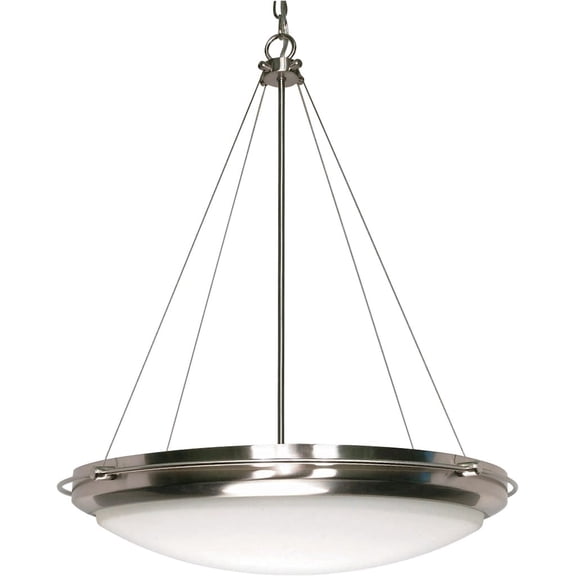 Nuvo 60-493 - Hanging Dome Pendant Light Fixture in Brushed Nickel Finish