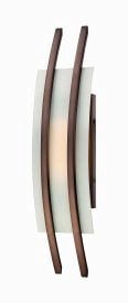 Hazel Bronze 20" LED Wall Sconce with Frosted Glass