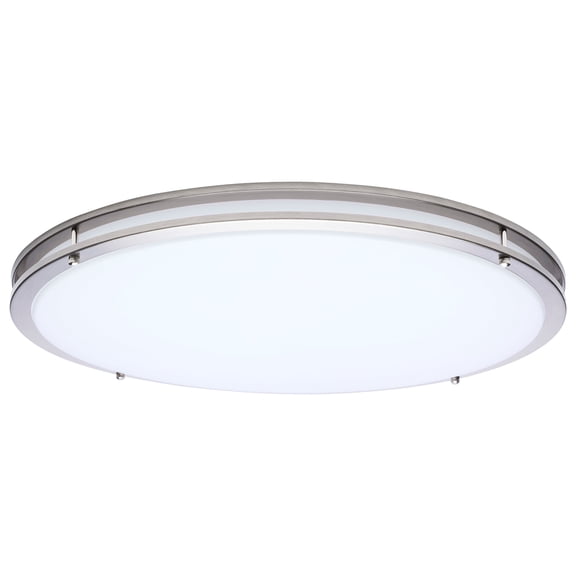 Nuvo Lighting 62/1878 Glamour 24" Wide Led Flush Mount Drum Ceiling Fixture - Nickel