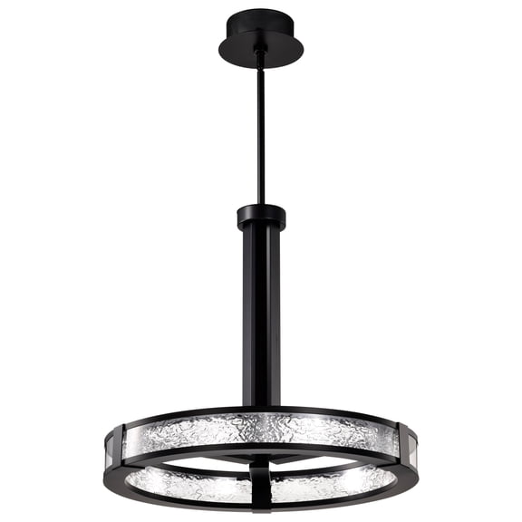 Nuvo Lighting Darrow 24 Inch LED Pendant Matte Black Acrylic Panels - Matte Black
