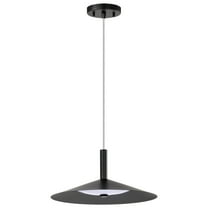Nuvo Lighting Corrine 14 Inch LED Pendant Matte Black 3K/4K/5K CCT Selectable - Matte Black