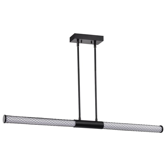 Nuvo Lighting Kingsport 44 Inch LED Island Pendant Matte Black Acrylic Lens - Matte Black