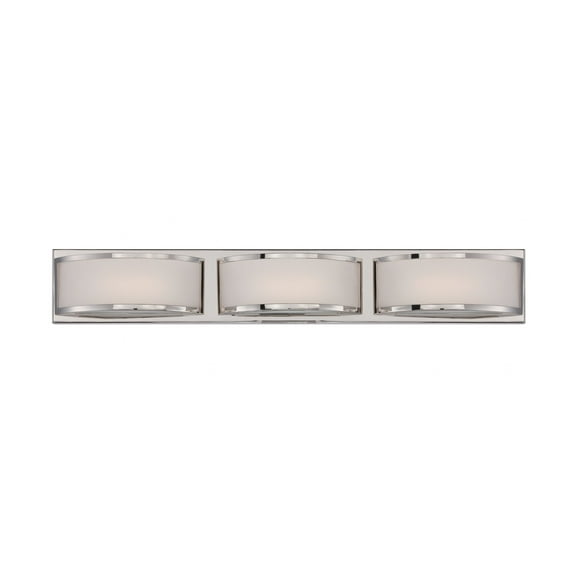 62/313-Nuvo Lighting-Glamour - 25W LED Flush Mount In 3.75 Inches Tall and 13 Inches Wide-Mercer Finish