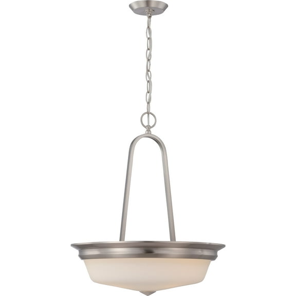 Nuvo Lighting 62/365 3 Light 18" Wide Led Pendant - Nickel