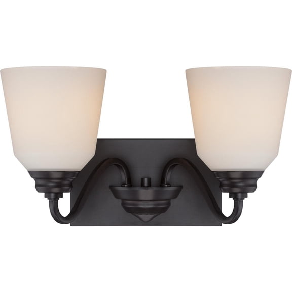 Nuvo Lighting 62/377 Calvin 2 Light 15-3/4" Wide Led Bathroom Vanity Light - MultiColor