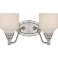 thumbnail image 1 of Nuvo Lighting 62/387 Kirk 2 Light 15" Wide Led Bathroom Vanity Light - Nickel, 1 of 2