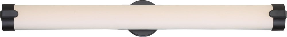 Loop Aged Bronze LED Vanity Wall Sconce, 36" Dimmable