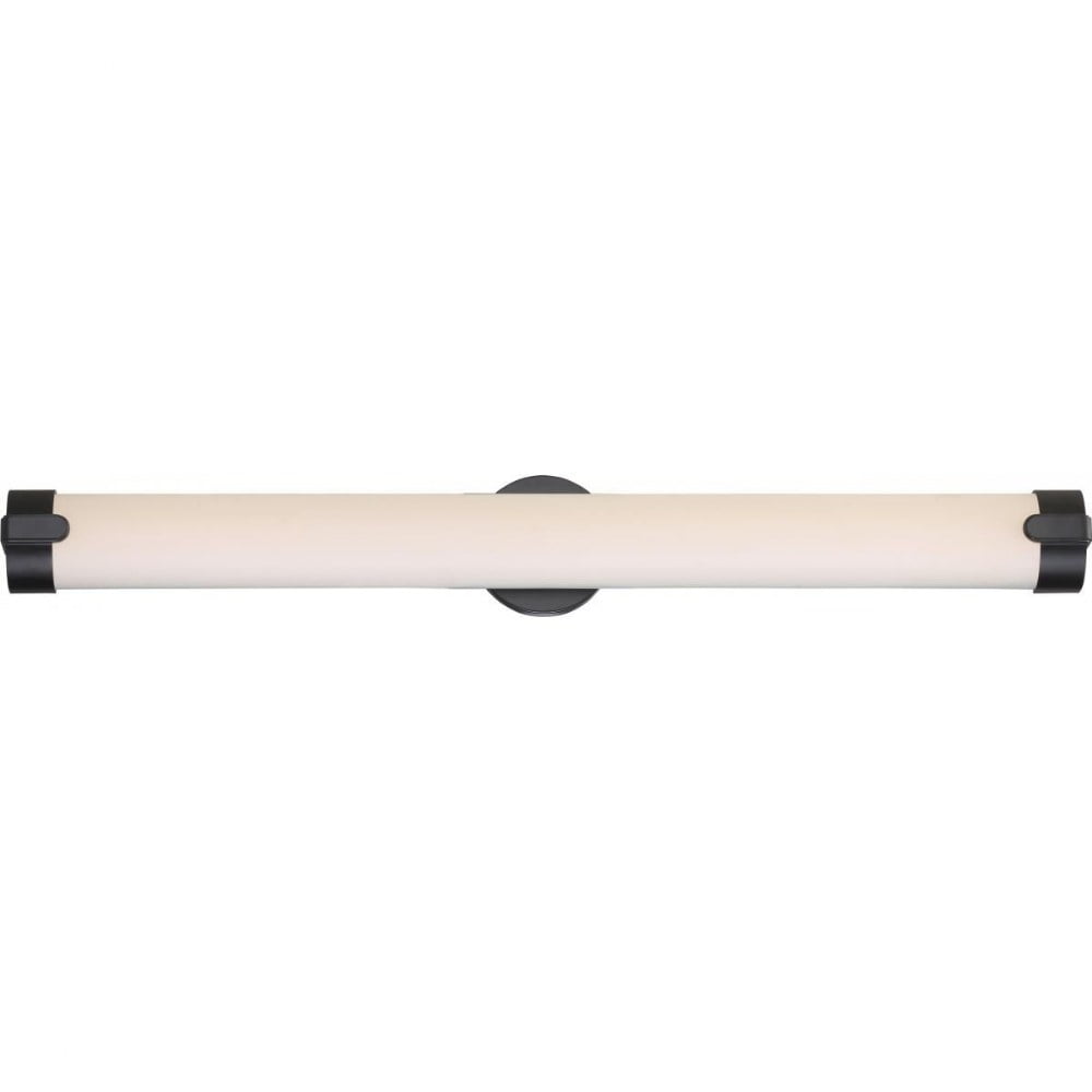Loop Aged Bronze LED Vanity Wall Sconce, 36" Dimmable