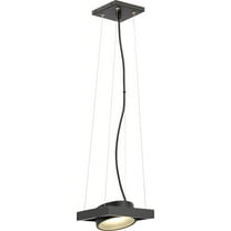 62/996-Nuvo Lighting-Hawk-15W 1 LED Pivoting Head Pendant-6.5 Inches Wide by 2.5 Inches High-Textured Black Finish