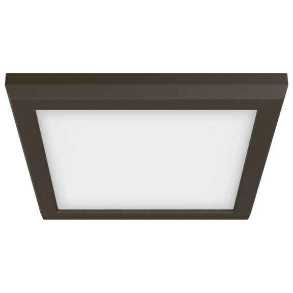 Blink Pro - Light Bronze / Dark Brown Utilitarian Aluminum Flush Mount Light
